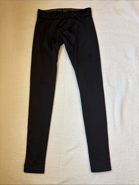 Under Armour Black Compression Leggings with Logo Waistband